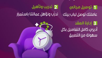 أسبوع جديد وطاقة جديدة خففي ثقل يوم الأحد واحجزي خدمة الساعة من شركة الراحة شركة الراحة_لكل_بيت rah... 1