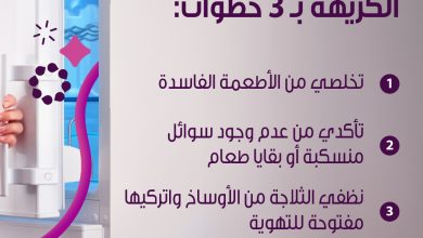 #نصيحة_لراحتك 3 خطوات بسيطة تخلصك من رائحة الثلاجة الكريهة راحة تهتم براحتك، احرصي ... 7