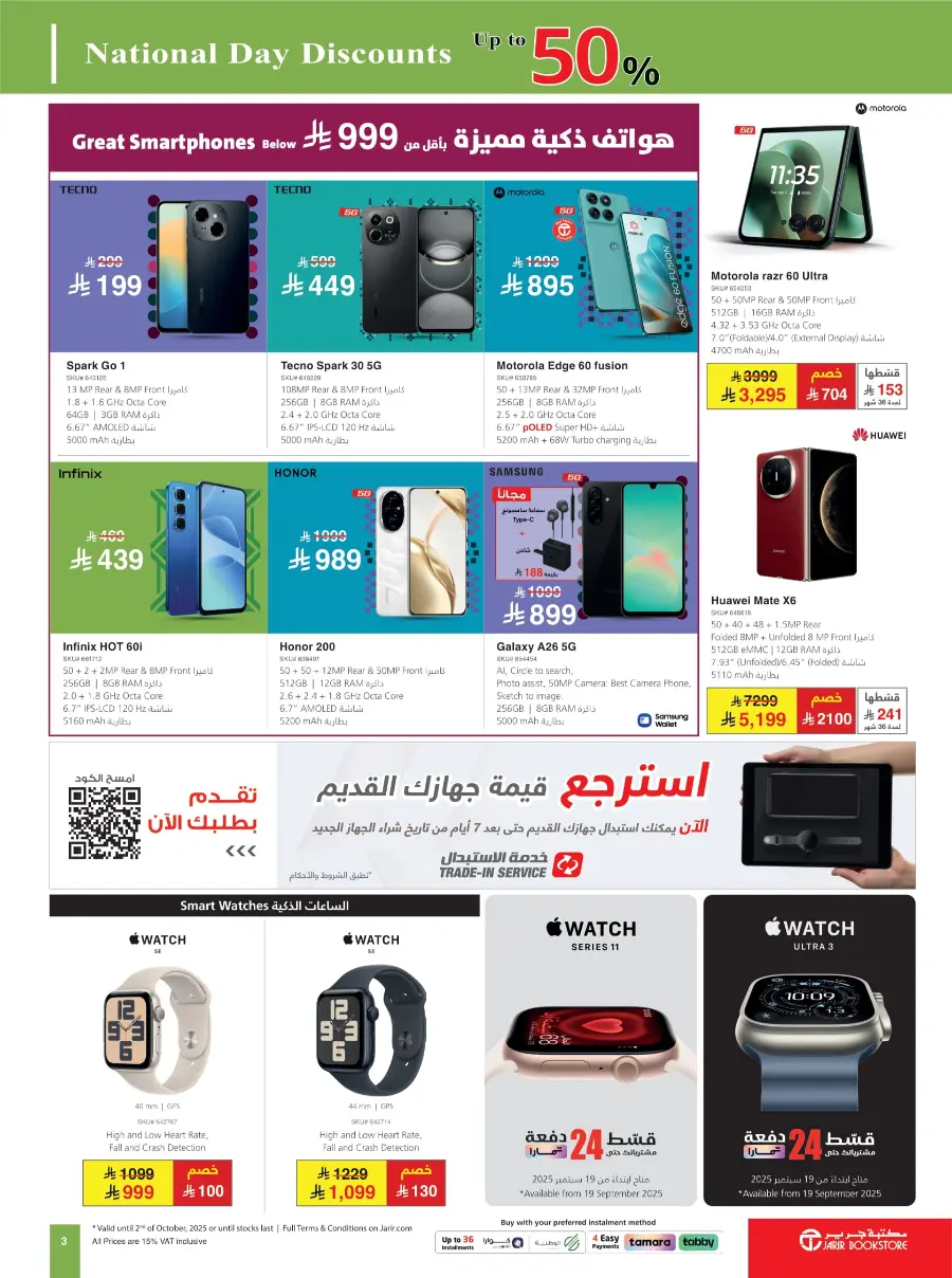 عروض جرير الاسبوعية 22 سبتمبر 2025 عروض اليوم الوطني 3 jarir special offers IT flyer ksa 03